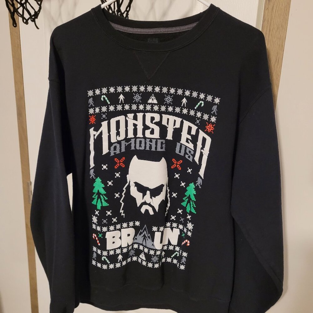 WWE Braun Strowman sweatshirt black, size large